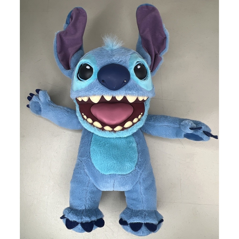 Disney Lilo & Stitch RealFX Interactive Puppet 18" Talking Plush Toy‎ WORKS